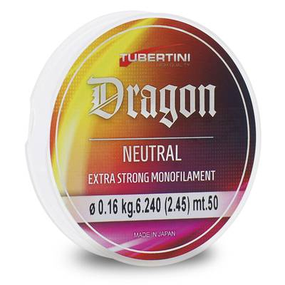 Monofilo terminali  TUBERTINI DRAGON NEUTRAL  mt. 50 d. 0,11     - Articoli Pesca
