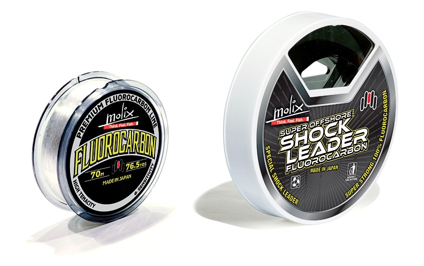 Monofilo lenza e mulinello  MOLIX Super Offshore Shock Leader FC 80LB( 25 m-27.34 yds ) ø 0,80mm 25 MT - Articoli Pesca