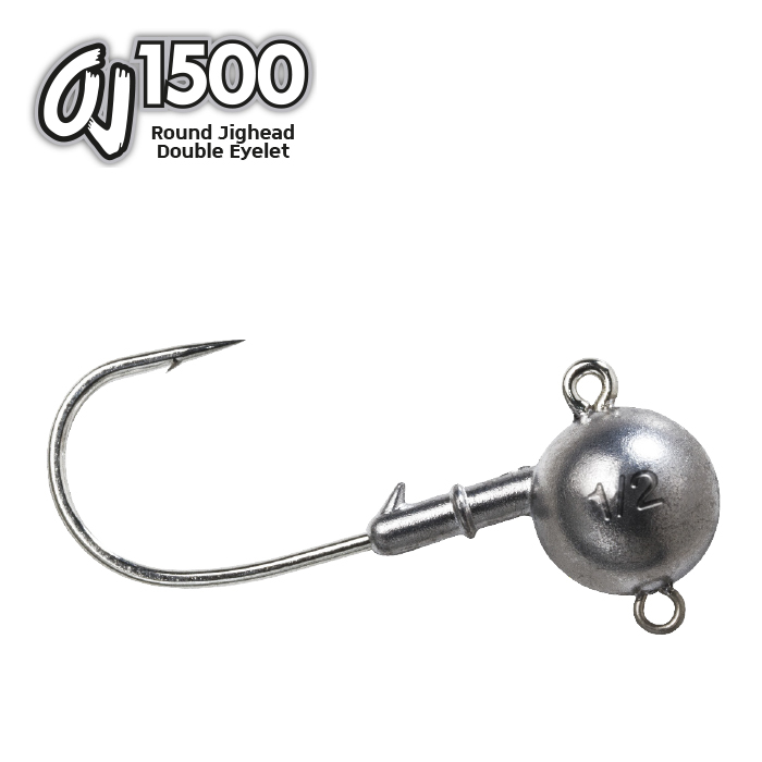 Ami ad occhiello  OMTD HOOKS OMTD Double Eyelet 3 pcs serie OJ1500 Hook 1/0 - 1/4 oz - Articoli Pesca