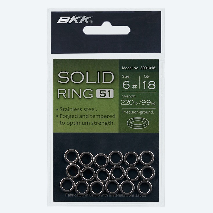 Accessori Vari  BKK SOLID RING  SIZE 3  PZ 18 - Articoli Pesca